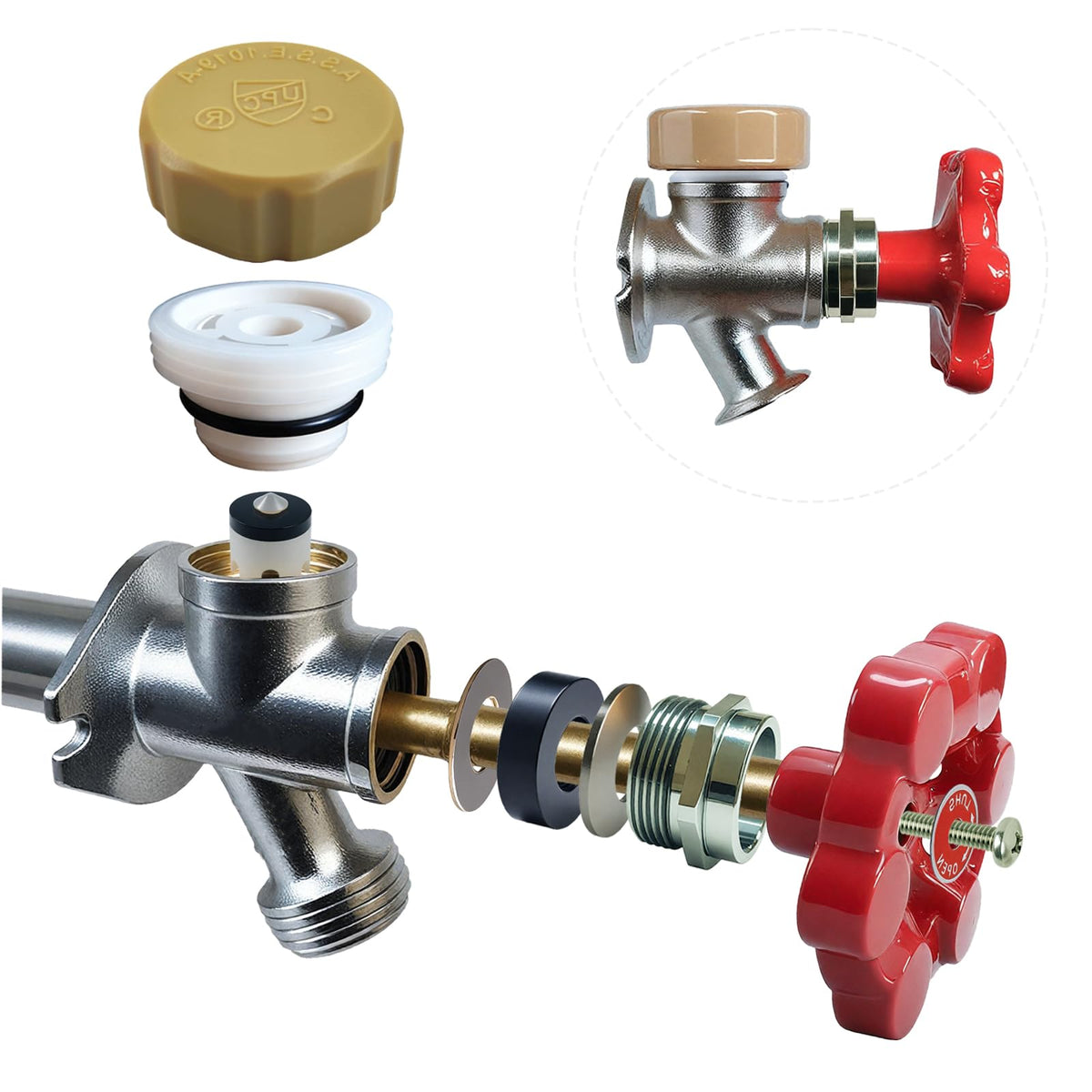 PILISPARK VACVBKX1B vacuum breaker kit close-up showing backflow protection