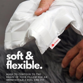PillowWeights soft bead fill conforms to pillow for invisible weight