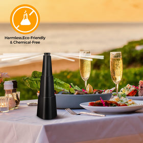 PIMAG indoor outdoor fly fan suitable for restaurant or patio.