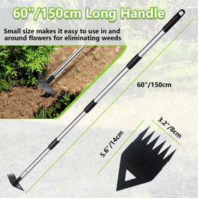 PIMEKOY weed puller ready for yard cleanup and tidy borders