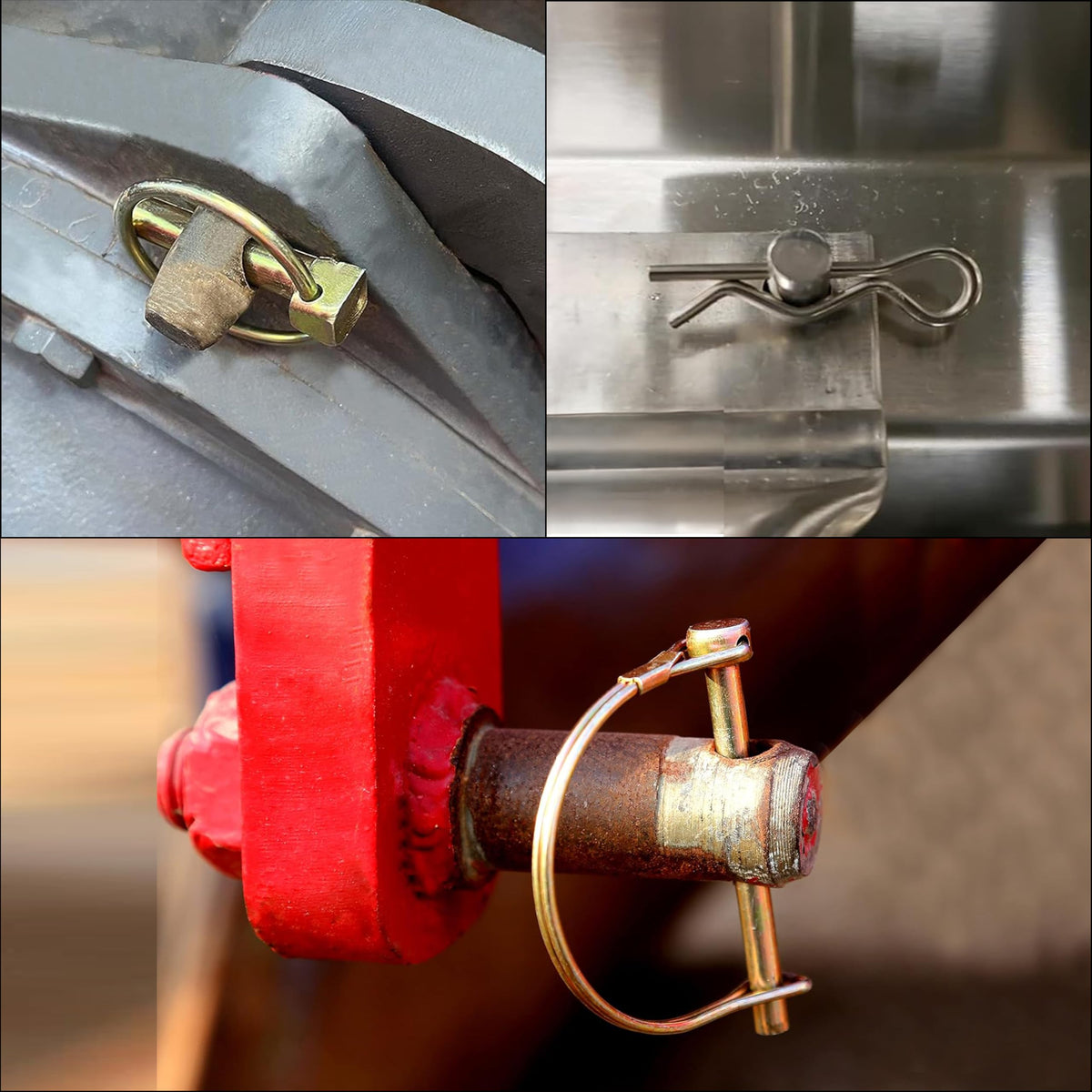 PINAILER 3-point hitch pins fit tractors and implements.