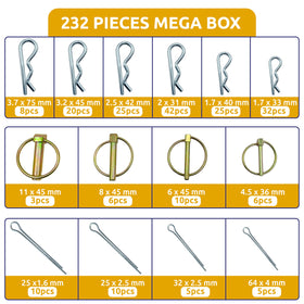 PINAILER lynch pins kit securing trailer connections for towing.