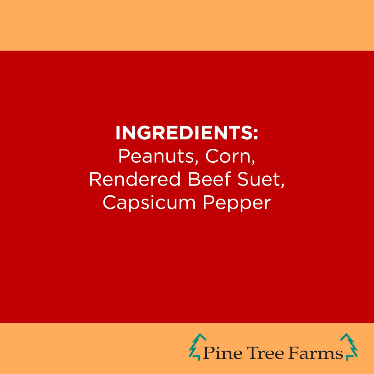 Pine Tree Farms Never Melt Hot Pepper Suet Cake stays intact in heat, reducing mess