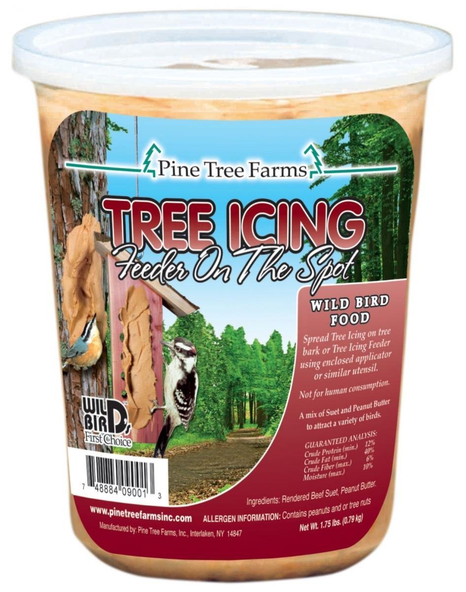 Pine Tree Farms Tree Icing Suet Spread 1.75 lb tub attracts backyard birds