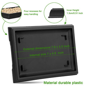 Pinkunn bonsai tray water catcher two-pack prevents spills and protects surfaces