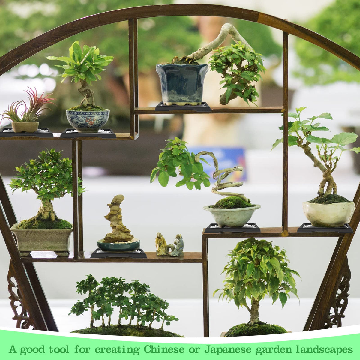 Pinkunn wide-fit tray accommodates most pots for neat, efficient drainage