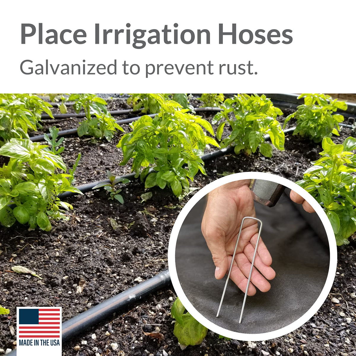 Pinnacle Mercantile anti-rust galvanized staples resist soil moisture