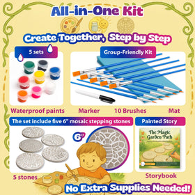 Pinwheel Crafts stepping stone kit butterfly stone inspires imaginative play
