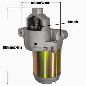 Piogarten 14-tooth starter engagement detail for durable flywheel coupling.