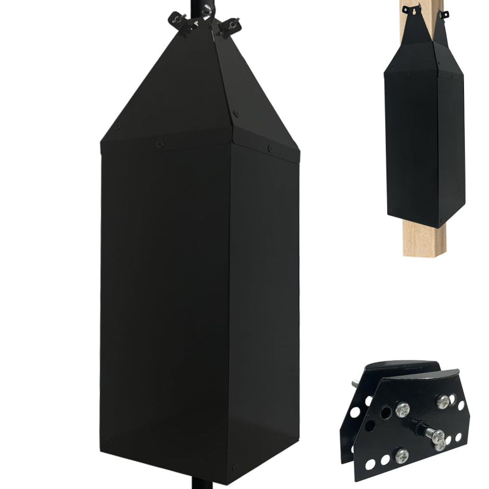 PirateAnt 24-4inch metal squirrel baffle with wide design deters climbers and protects seeds.