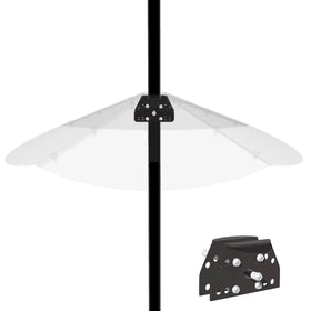 PirateAnt 24inch Squirrel Baffle, transparent PC, prevents squirrels from reaching bird food.