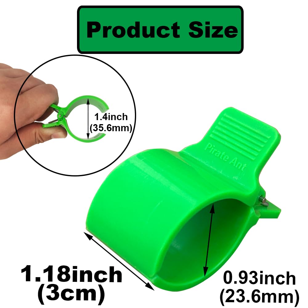 PirateAnt ABS construction delivers strong, weather-ready clips for outdoor plant protection.