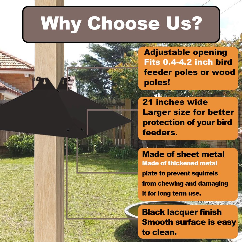 PirateAnt adjustable opening baffle fits multiple pole sizes for flexibility.