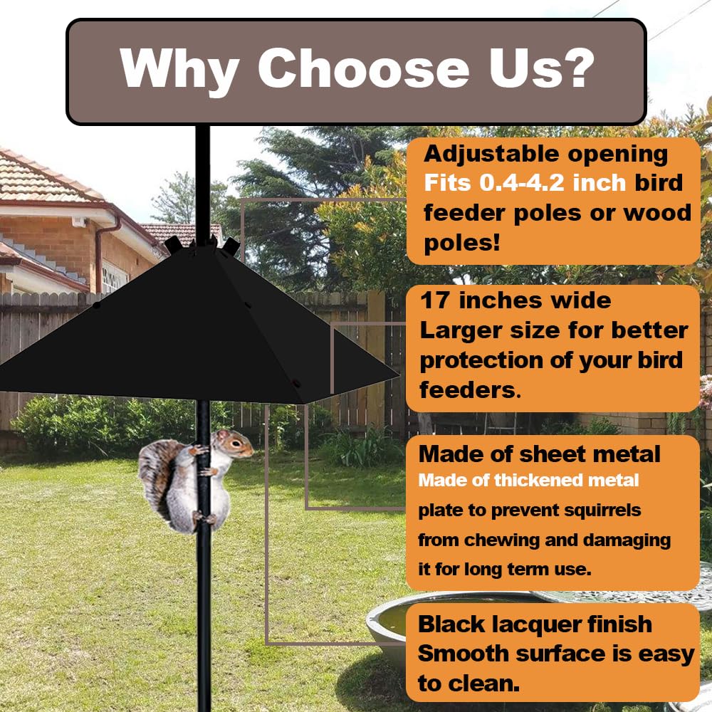PirateAnt adjustable opening baffle enables quick sizing on posts.