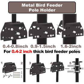 PirateAnt all-weather bird feeder protection in a garden setting