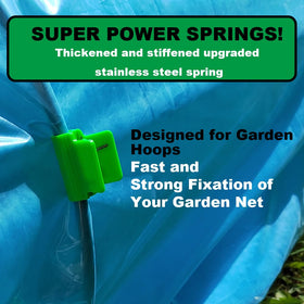 PirateAnt curved hoop clamp provides snug fit for curved greenhouse frames.