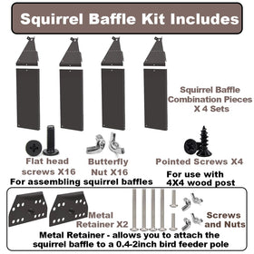 PirateAnt easy-clean black finish keeps feeder area tidy.