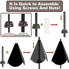 PirateAnt easy install baffle with hardware included for quick mounting