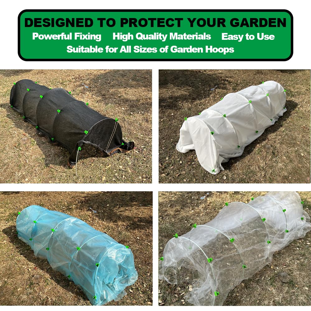 PirateAnt easy-fix clamps enable quick, tool-free setup in DIY greenhouses.