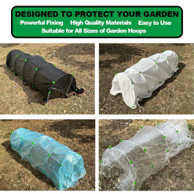 PirateAnt easy-fix clamps enable quick, tool-free setup in DIY greenhouses.