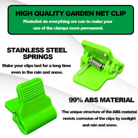 PirateAnt 30pcs-pack includes ample clips for securing plant covers and films.