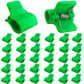 PirateAnt greenhouse clamps for half-inch PVC pipe securely hold hoops.
