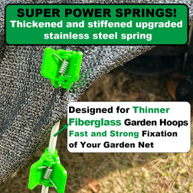 PirateAnt hoop-fit clamps attach to hoops 0.157-0.472 inches for DIY setups.