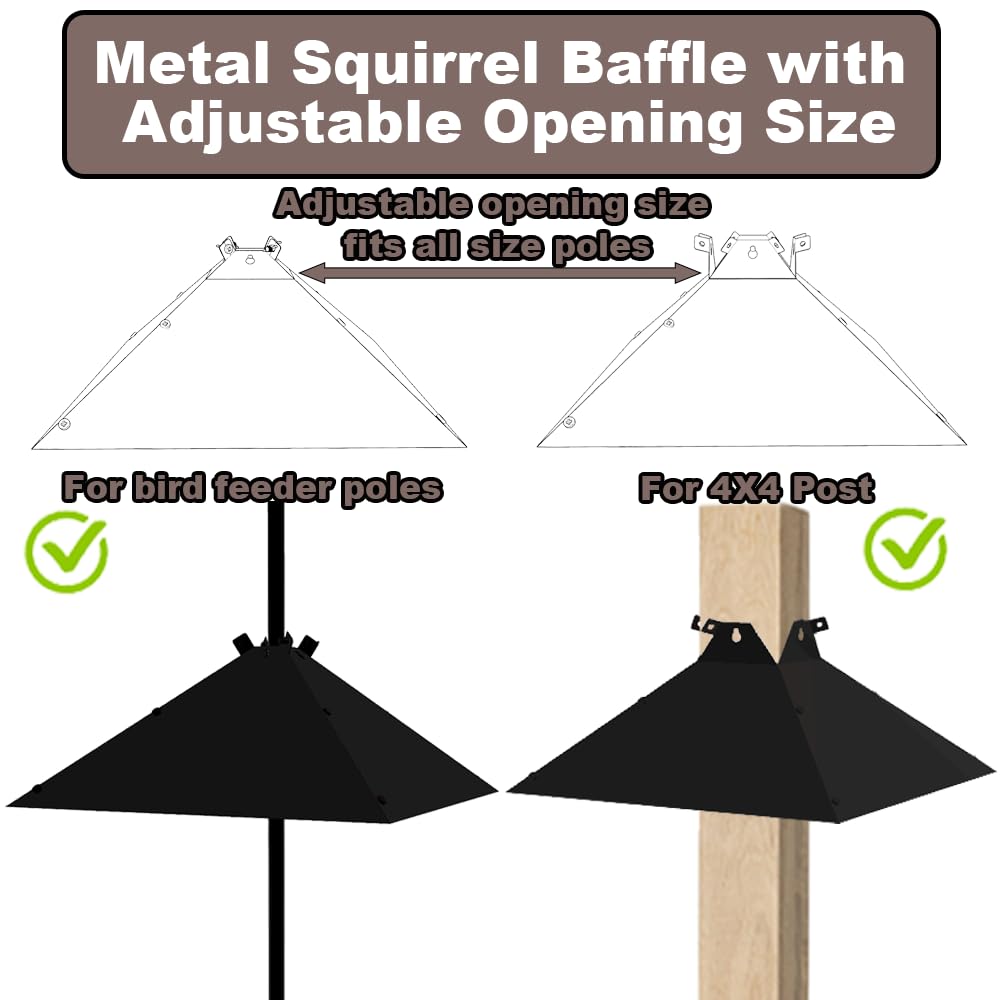 PirateAnt metal retainer securely attaches to feeder poles.