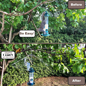 PirateAnt metal S-hooks enabling sturdy tree hanging and quick setup.
