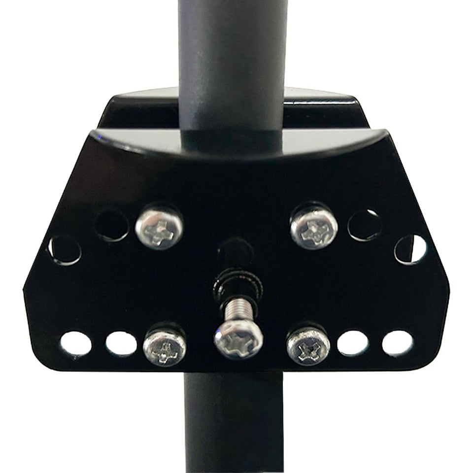 PirateAnt metal squirrel baffle pole holder assembly keeps feeders secure.