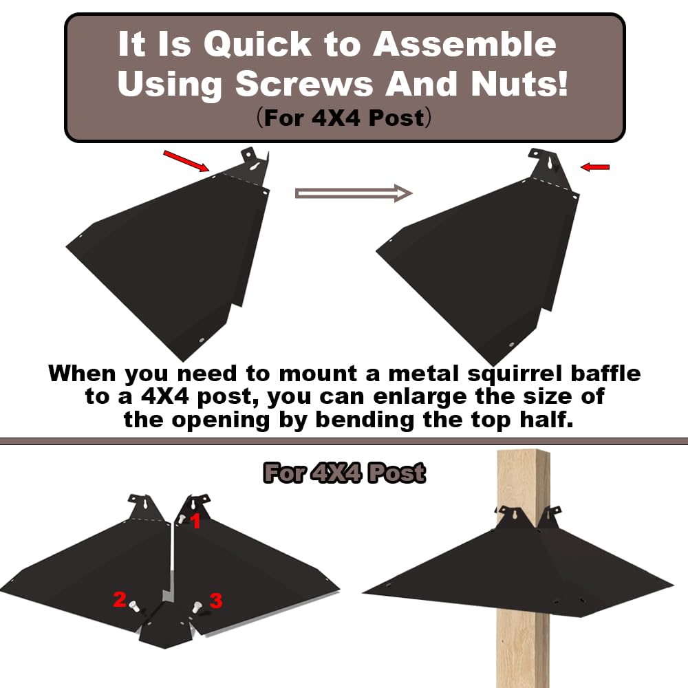 Durable metal construction resists weather and chewing for long-lasting use.