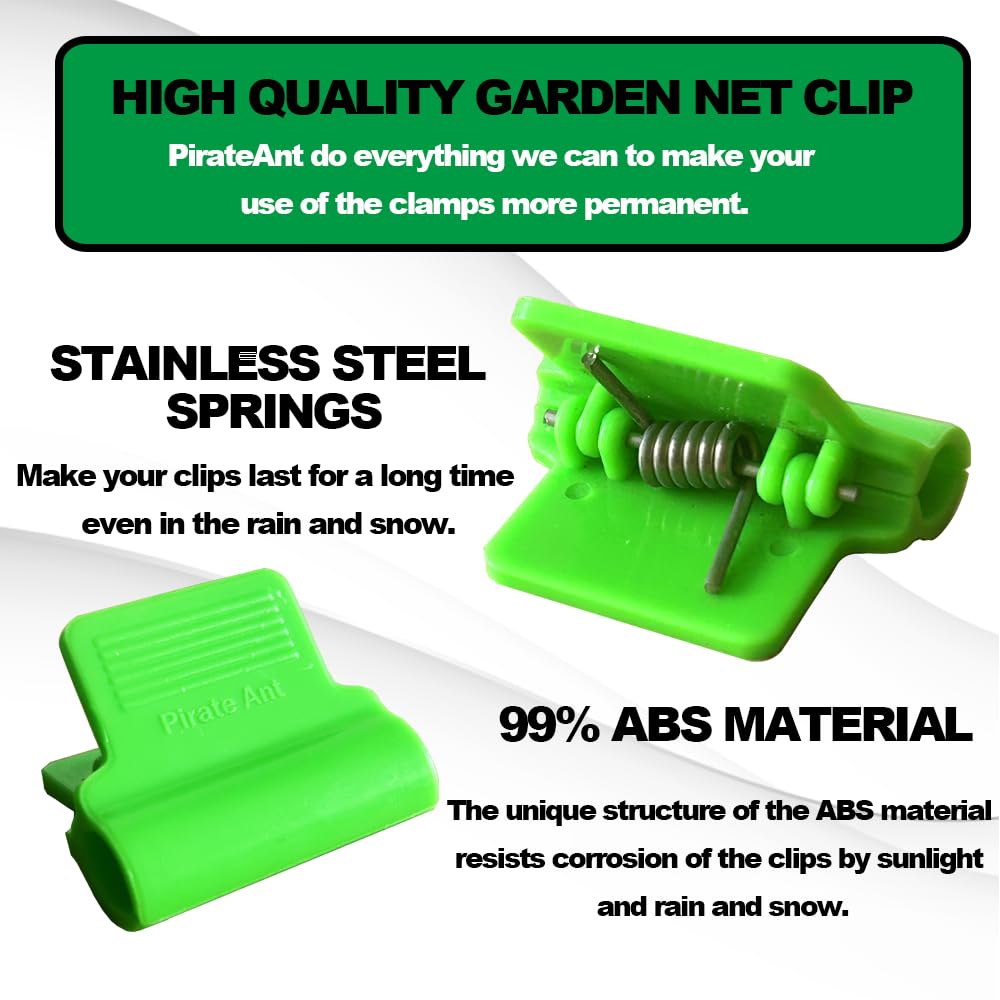 PirateAnt multitask garden clip ideal for DIY greenhouse projects.