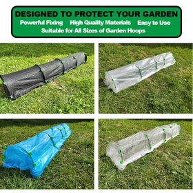 PirateAnt clips fix nets, hoops, and covers securely in wind.