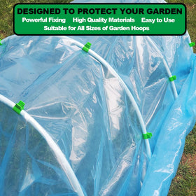 PirateAnt netting fix clips help secure covers against wind and snow.