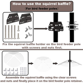 PirateAnt outdoor bird feeder protection system, guards food from pests.
