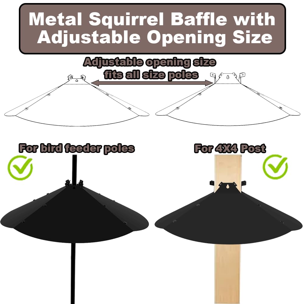 PirateAnt adjustable-opening baffle adapts to pole sizes