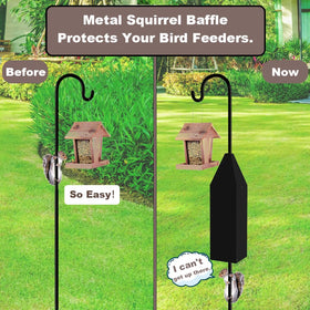 PirateAnt baffle's smooth surface resists grime and cleans easily after rain.