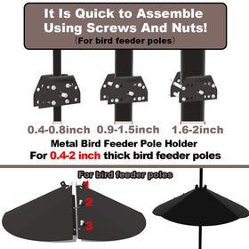 PirateAnt weather-resistant baffle protects feeders in rain