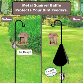 PirateAnt weatherproof baffle endures rain and wind for year-round use