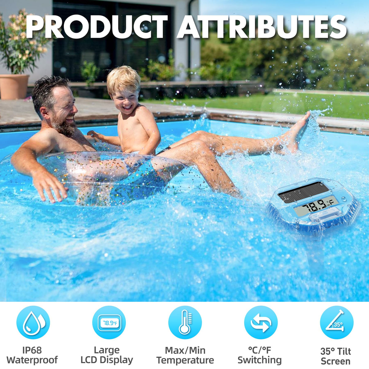 Pircaath IP68 waterproof seal protects thermometer internals