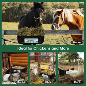 PIREKZUNT black feeder and waterer in-use with goats