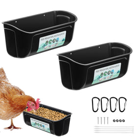 PIREKZUNT chicken-duck feeder mounted for clean, efficient feeding