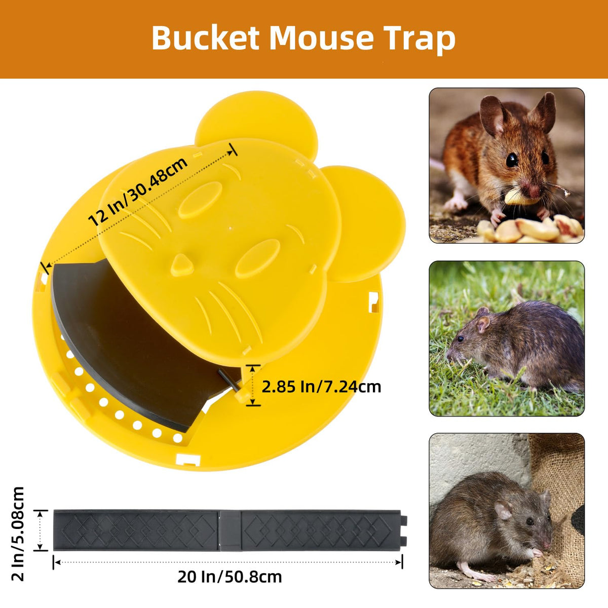 Pirosim multi-catch trap action captures multiple pests at once