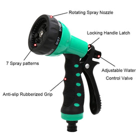 PiscatorZone EVA recoil nozzle with 7-pattern spray for versatile tasks