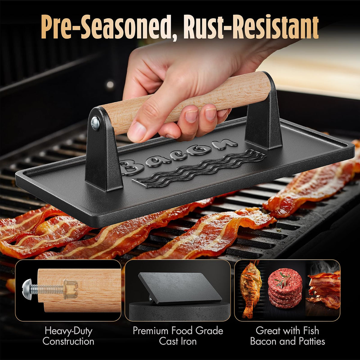 Pisol cast iron press, heavy-duty tool delivering reliable pressure