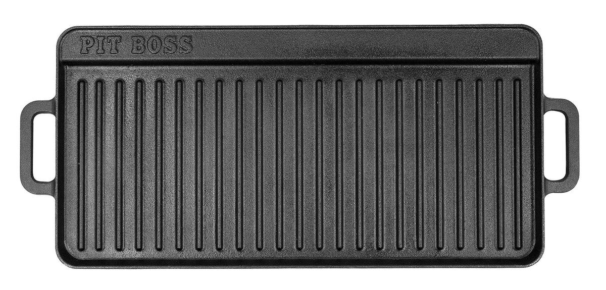 PIT BOSS 10x20 cast iron griddle surface for versatile family meals.