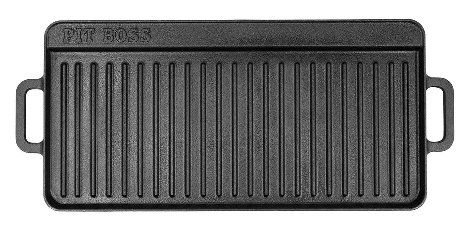 PIT BOSS 10x20 cast iron griddle surface for versatile family meals.