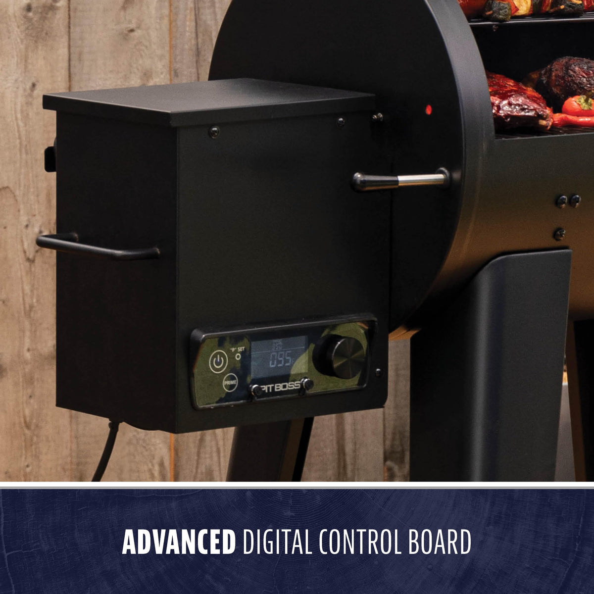 Pit Boss 500FB2 two-tier cooking surface for versatile grilling setups.