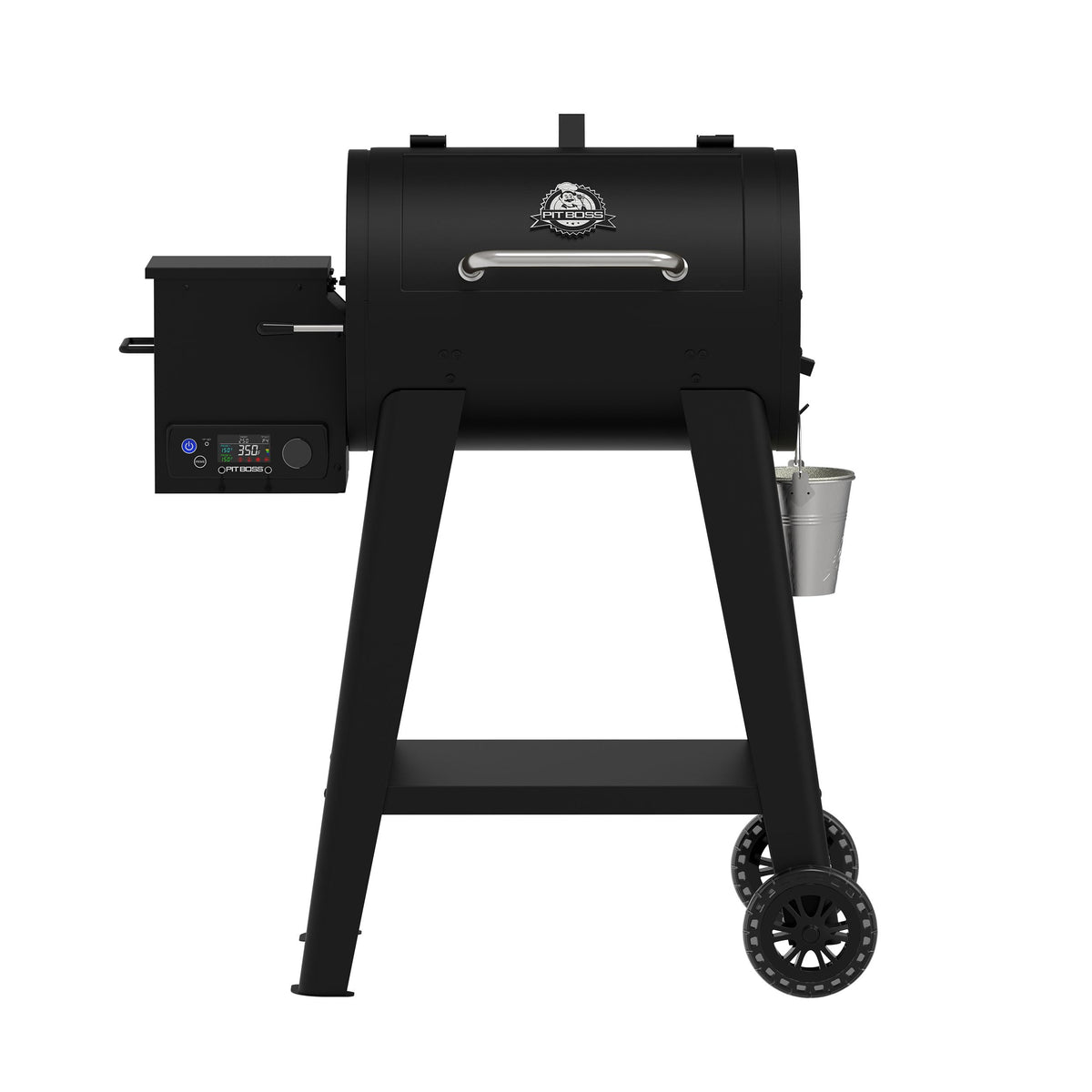 Pit Boss 500FB2 grill matte black with spacious cooking area for backyard cooks.