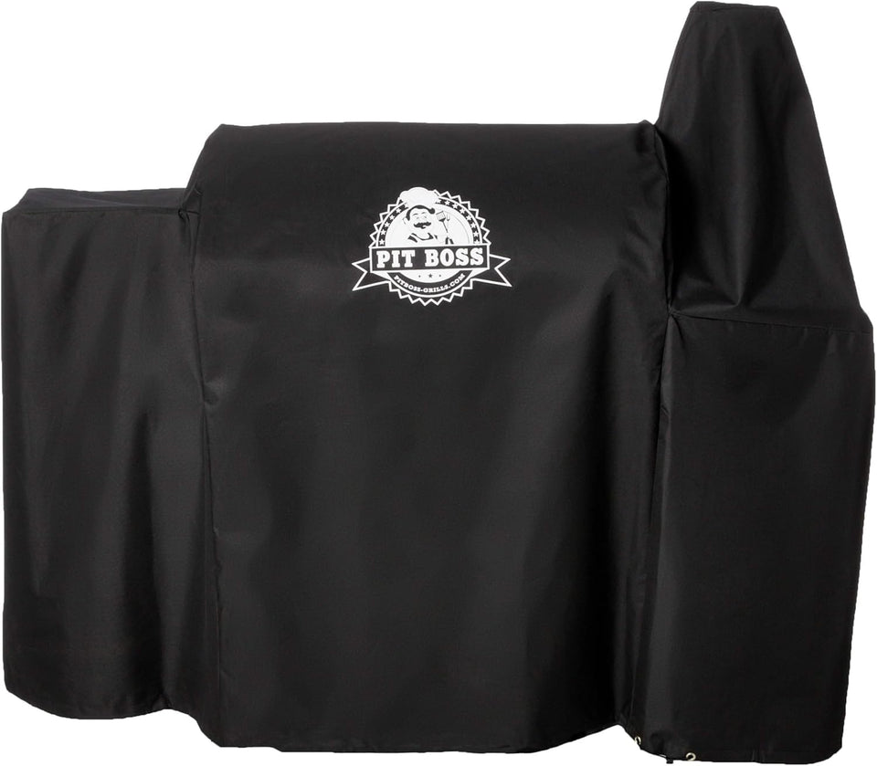 Pit Boss 800 Series Deluxe Cover fully shields PB820/850 grills from sun and rain